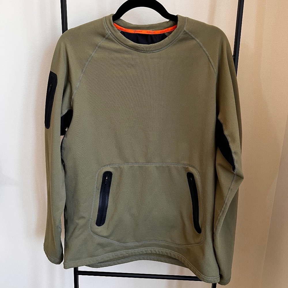 BAUER KHAKI THERMAL SWEATSHIRT Medium